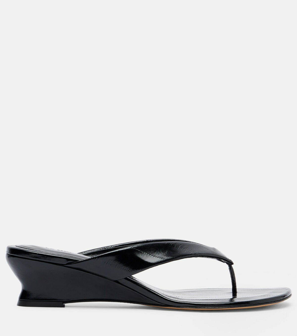 Le Monde Béryl Micro Wedge leather thong sandals