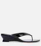 Le Monde Béryl Micro Wedge leather thong sandals