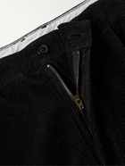 Alex Mill - Tapered Pleated Cotton-Corduroy Trousers - Black