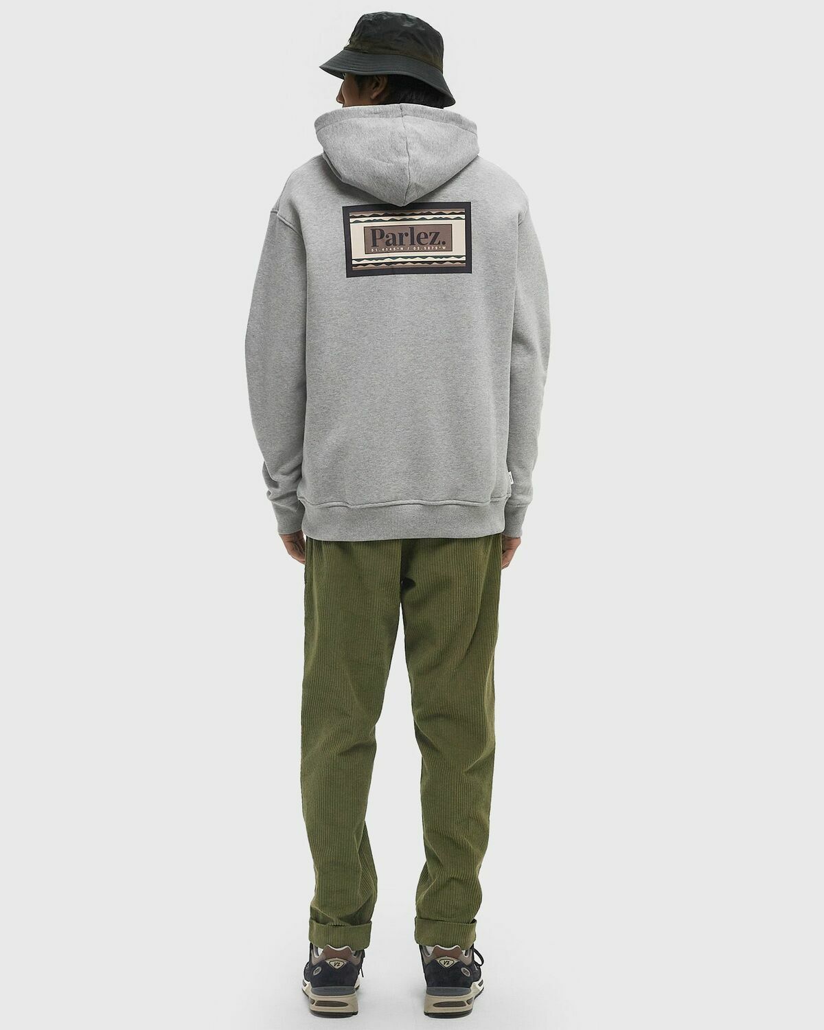 Parlez Uintah Hoodie Grey Mens Hoody