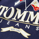 Tommy Jeans Men's Skater Prep Back Hoody in Navy