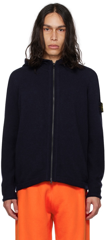 Photo: Stone Island Navy Patch Hoodie