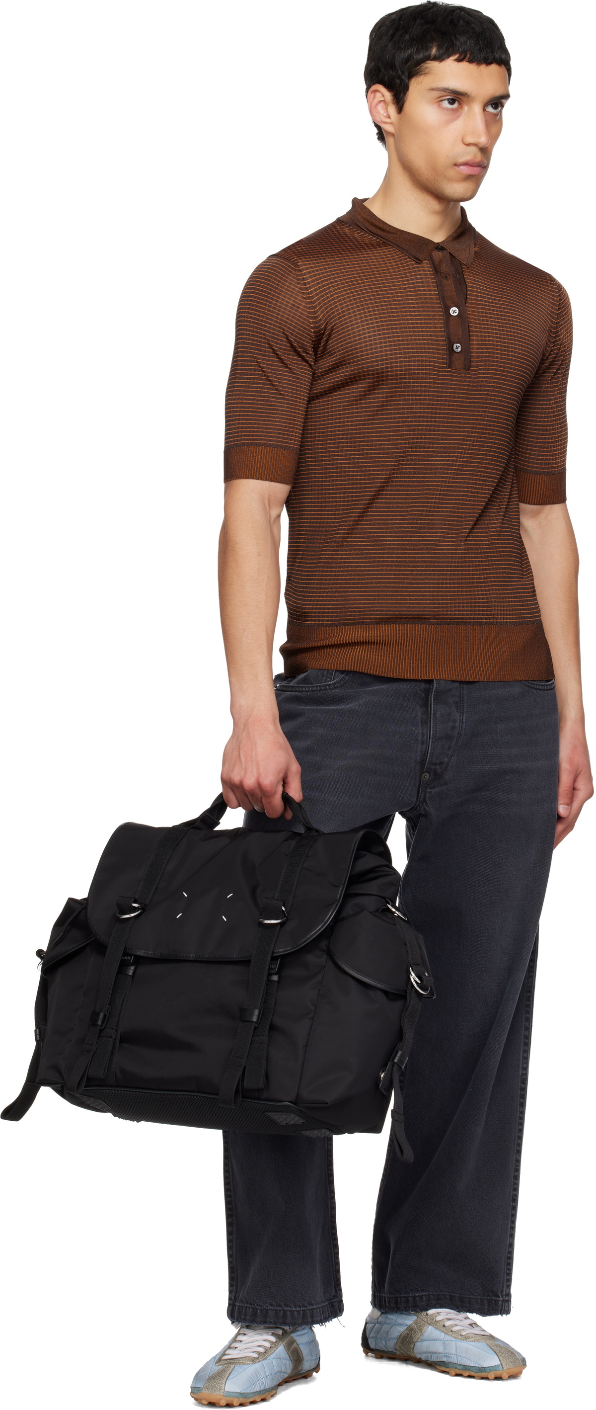 Maison Margiela Black High Tech Messenger Bag