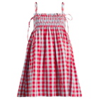 Damson Madder Women's Lilo Mini Dress in Blue/Red