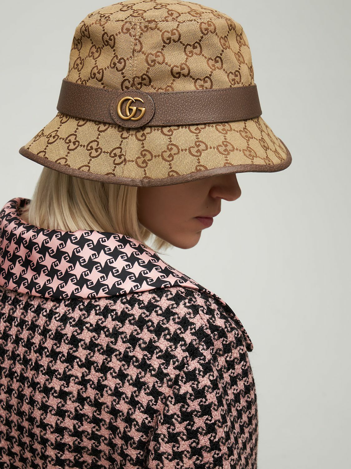 GUCCI - Gg Cotton Blend Canvas Bucket Hat