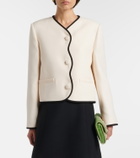 Valentino Crepe Couture scalloped jacket