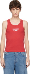 Charles Jeffrey LOVERBOY Red Logo Tank Top