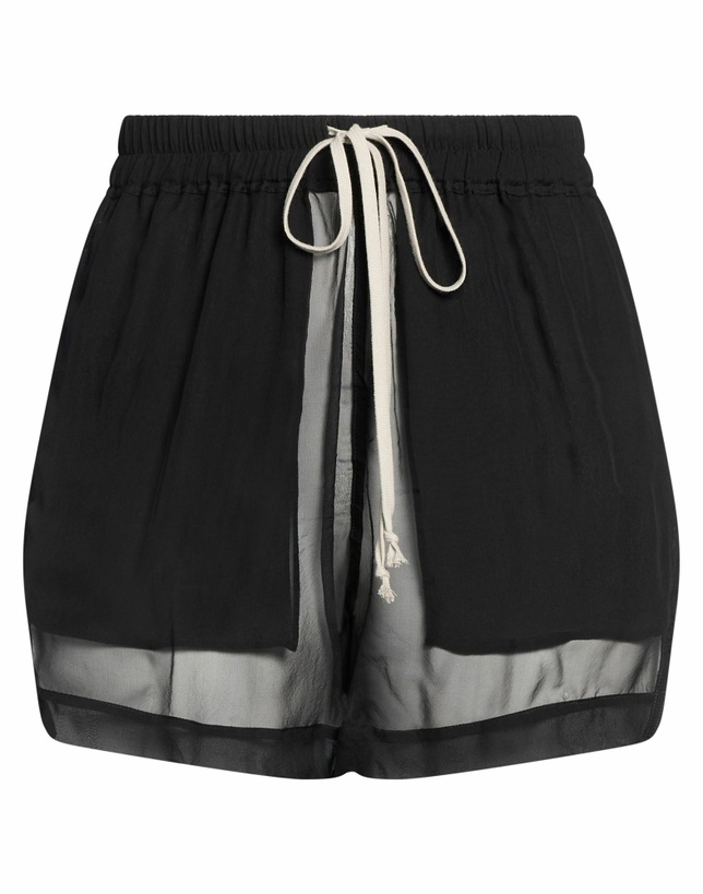 Photo: Rick Owens Womens Shorts & Bermuda Shorts in Black