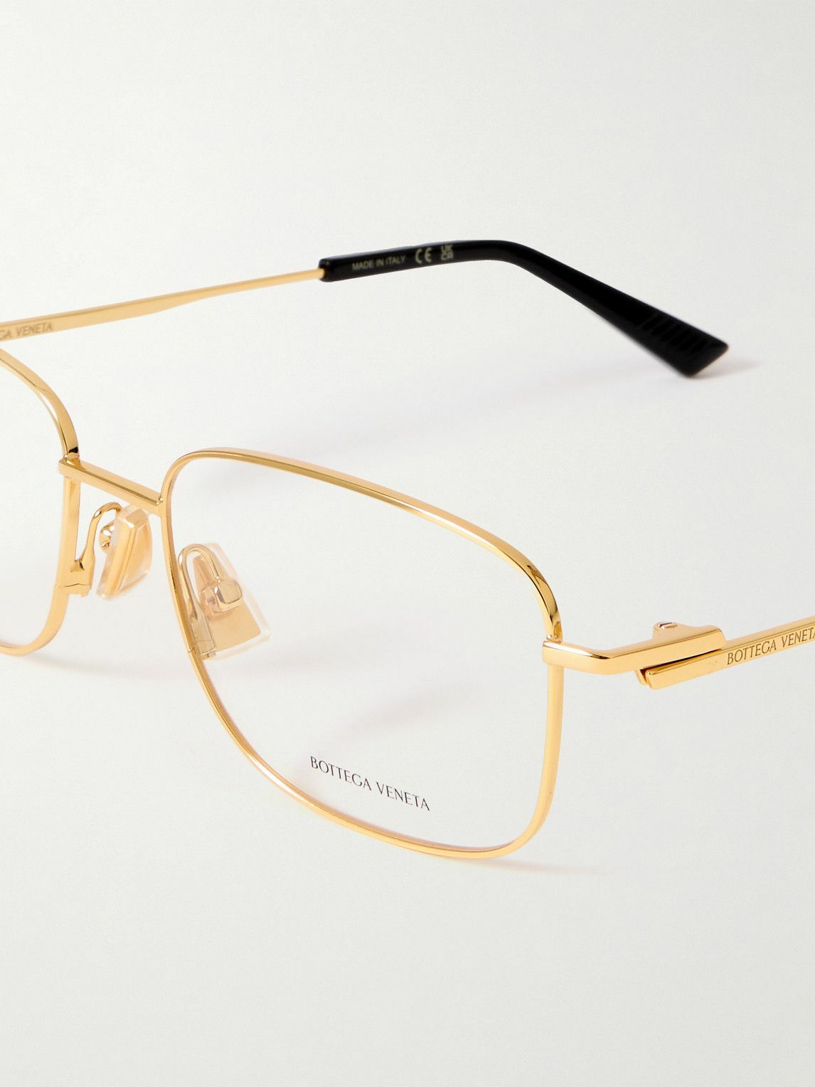 メガネ BOTTEGA VENETA Woman Optical frames Yellow Gold BV1332O 001 Bottega Veneta BV1332O 001 - Gold Eyeglasses for Woman