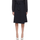 A-Plan-Application Blue Denim Wrap Skirt