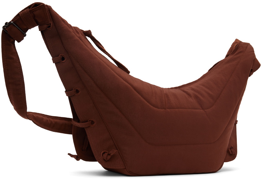 美品LEMAIREブラウン ドレープトートバッグ Lemaire - Large Soft Game Bag in Dark Brown – Stoy