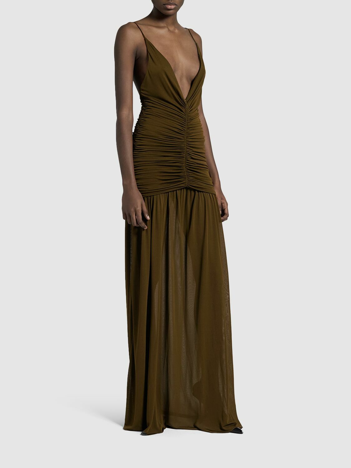 ワンピース SAINT LAURENT ACETATE LONG DRESS SAINT LAURENT - Viscose Long Dress Saint Laurent
