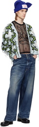 Charles Jeffrey LOVERBOY Blue Guddle Cardigan