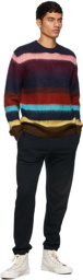 PS by Paul Smith Multicolor Ombre Stripe Mohair Sweater
