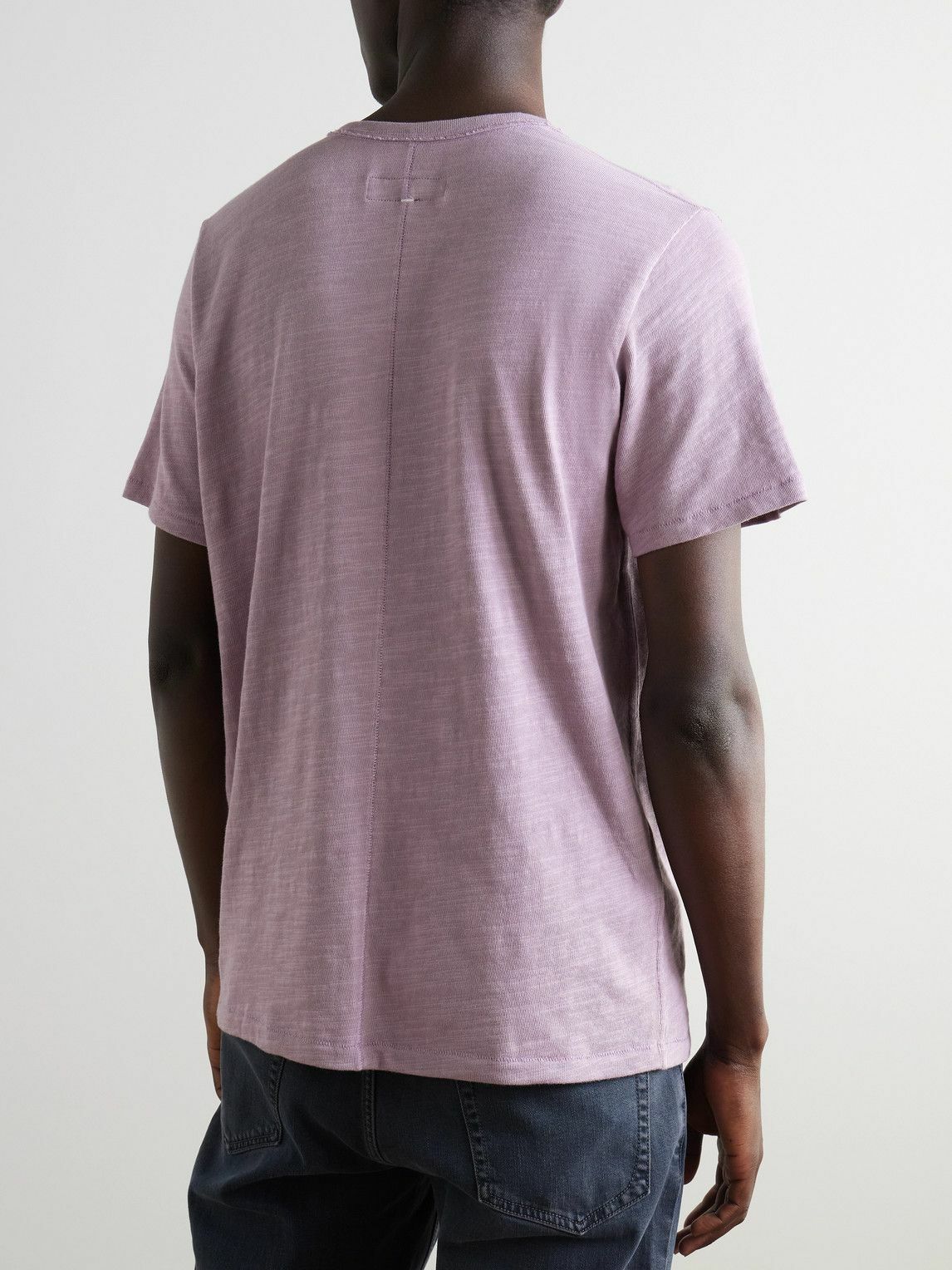 Rag & Bone - Classic Flame Cotton-Jersey T-Shirt - Pink