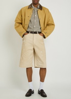 Acne Studios Paint-splatter Denim Shorts White