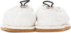 Dries Van Noten White Adjustable Loafers