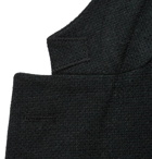 Boglioli - Black Unstructured Wool, Cotton and Cashmere-Blend Hopsack Blazer - Men - Black