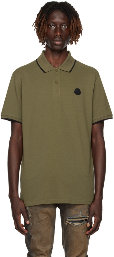 Photo: Moncler Khaki Two-Button Polo