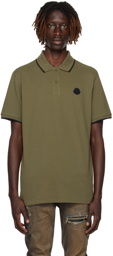 Moncler Khaki Two-Button Polo