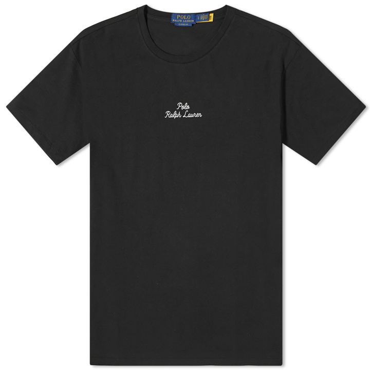 Photo: Polo Ralph Lauren Men's Chain Stitch Logo T-Shirt in Polo Black