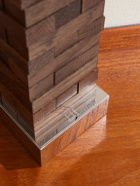 Dunhill - Oak Topple Blocks and Palladium-Plated Lighter Set