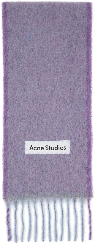 Photo: Acne Studios Purple Fringe Scarf