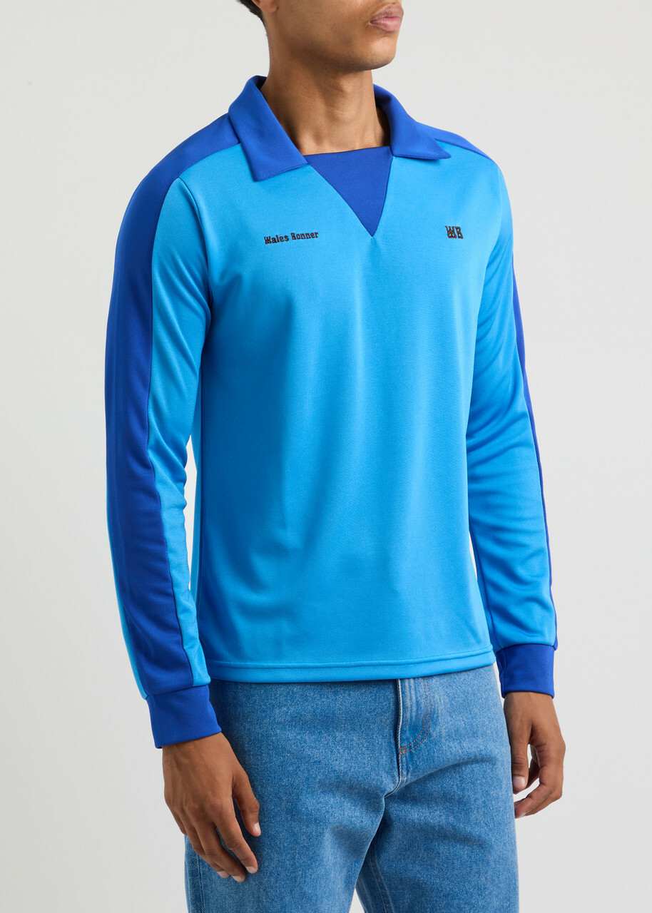 Wales Bonner Home Logo Jersey top Blue Wales Bonner
