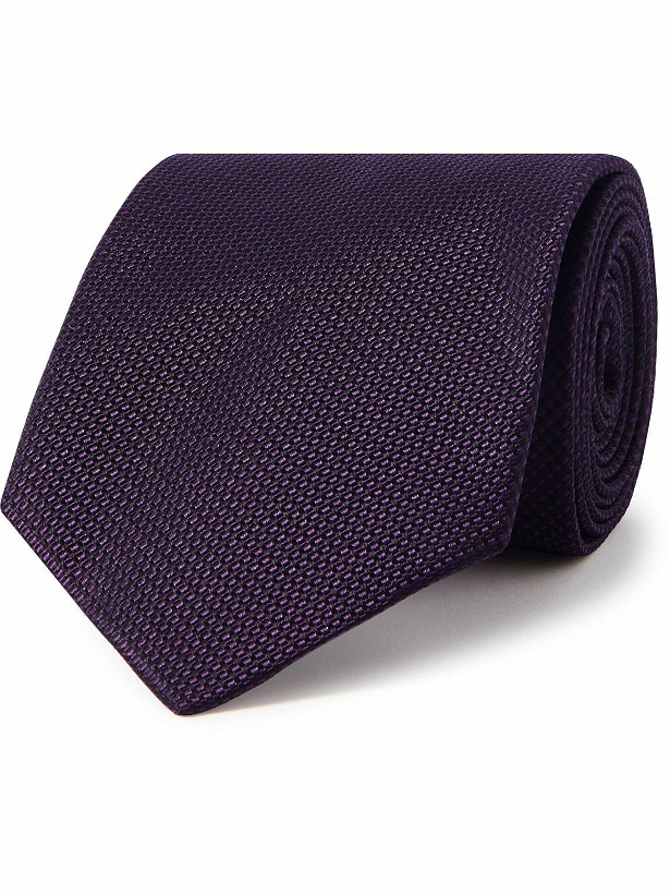Photo: TOM FORD - 8cm Checked Silk-Jacquard Tie