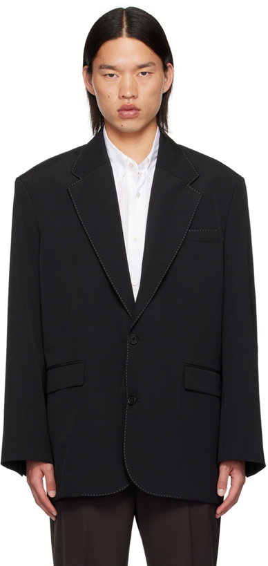 Photo: Acne Studios Black Relaxed-Fit Blazer