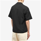 John Elliott Men's Solid Camp Shirt in Black