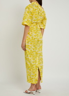 Bernadette Bowery Floral-print Stretch-cotton Midi Dress Multi Print
