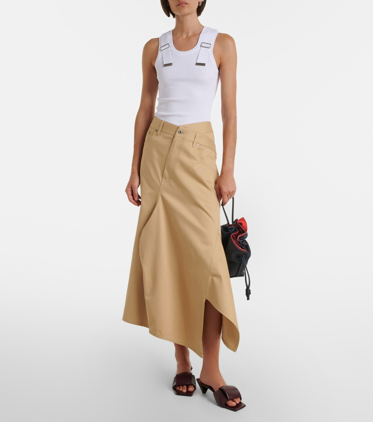 Loewe Origami leather mules