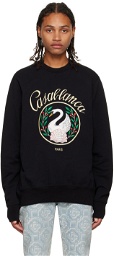Casablanca Black 'Emblem De Cygne' Sweatshirt