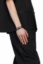 UNDERCOVER Black UP1E4A03 Leather Bracelet