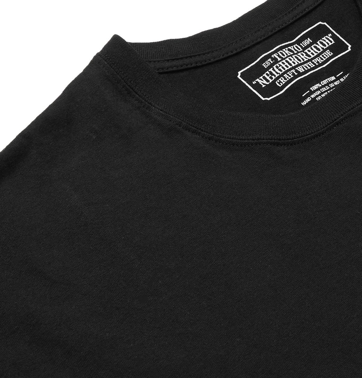 Neighborhood - Mr Cartoon Printed Cotton-Jersey T-Shirt - Black Neighborhood