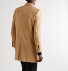 SAINT LAURENT - Slim-Fit Wool Overcoat - Brown