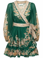 ZIMMERMANN - Devi Cotton Mini Wrap Dress