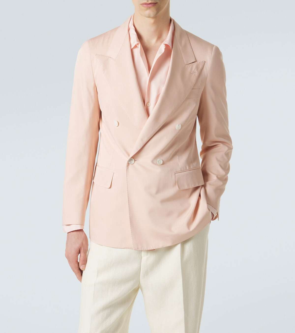Umit Benan Richard double-breasted silk blazer