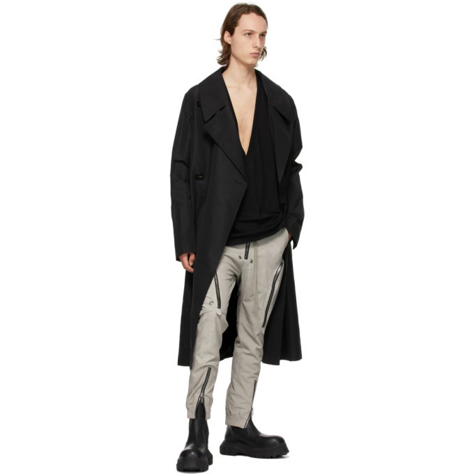 Rick Owens Trench Coat Black