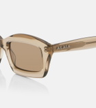 Alaïa Lettering Logo rectangular sunglasses
