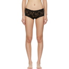 Hanky Panky Black Lace Boy Shorts