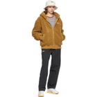 Stussy Beige Sherpa Zip Hoodie