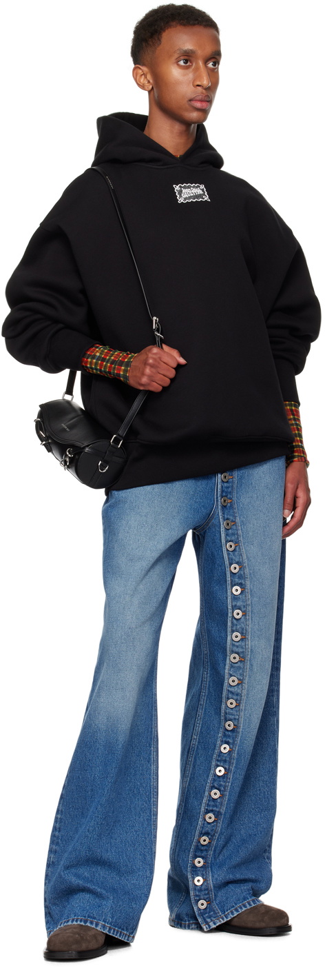 Jean Paul Gaultier Black Lace Label Hoodie