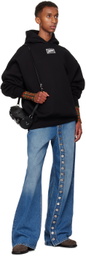 Jean Paul Gaultier Black Lace Label Hoodie