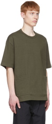 Comme des Garçons Homme Khaki Cotton T-Shirt