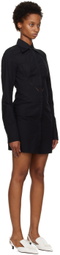 AMBUSH Black Heart Shaped Midi Dress
