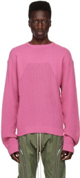 Rick Owens Pink Crewneck Sweater