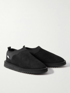 Suicoke - RON-MWPAB-MID Suede and Shell Slippers - Black