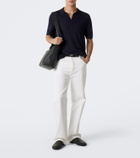Gabriela Hearst Stendahal cashmere and silk polo shirt